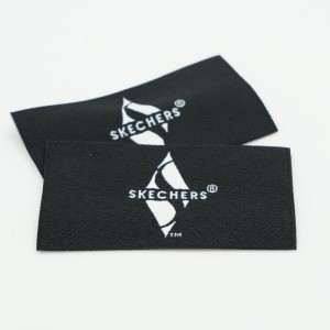 Disegni di abbigliamento all\'ingrosso disegni a logo personalizzato tag da camicia etichette di marca di cotone abbigliamento etichetta intrecciata ecologica